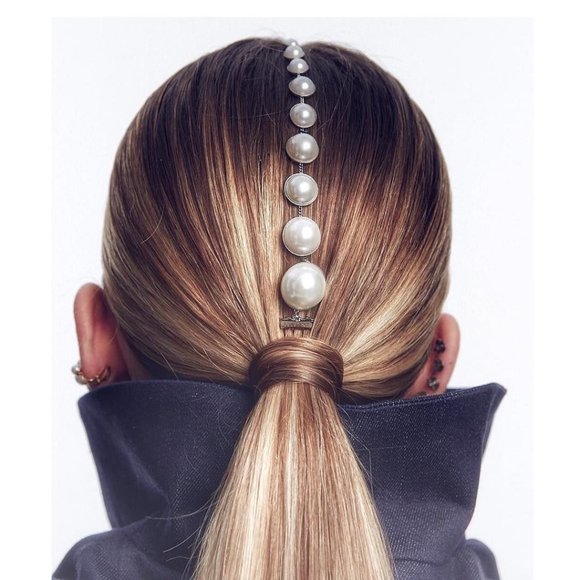 FAUX PEARL HAIR PINS BRIDAL WEDDING SET OF 40 - Picture 5 of 6